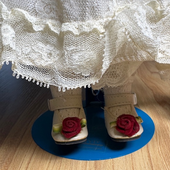 Marian yu design Cream Porcelain Doll with Red Accent - Picture 5 of 9